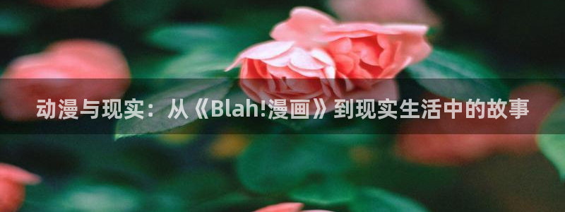 禁漫天堂卡：动漫与现实：从《Blah!漫画》到现实生活中的故事